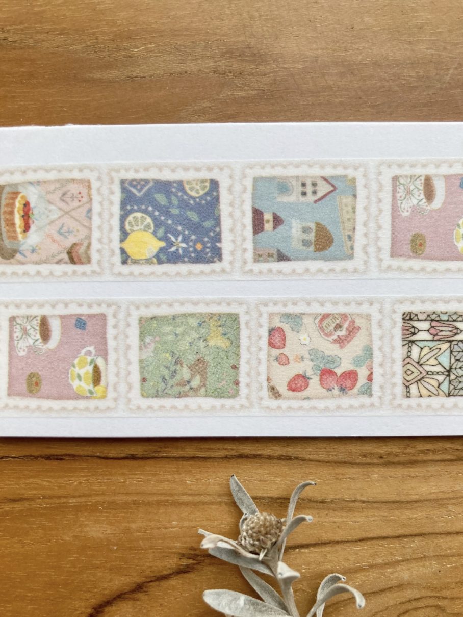 Meribun Hyogensha Washi Tape - Stamp Pattern