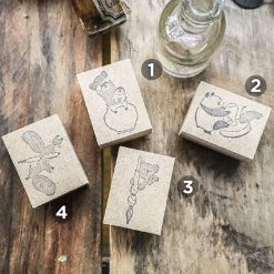 Meribun Stationery Animals Nuance Rubber Stamps