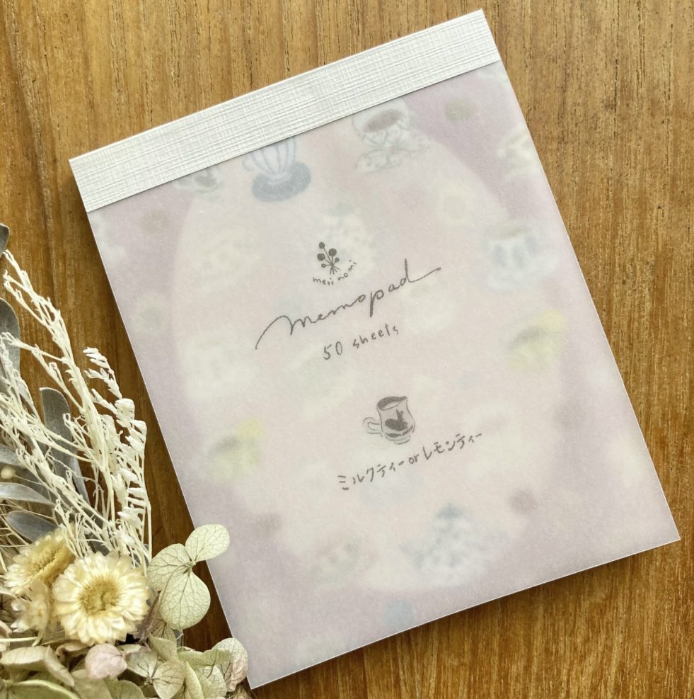 Merinomi Memo Pad - Tea Cups