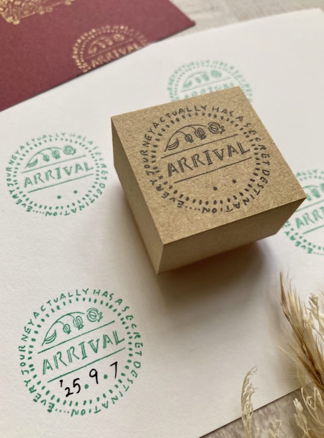 Merinomi Travel Rubber Stamps Arrival