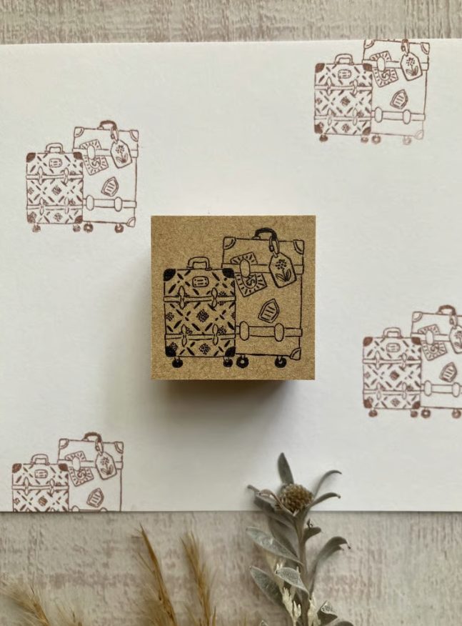 Merinomi Travel Rubber Stamps Suitcases Departure Arrival