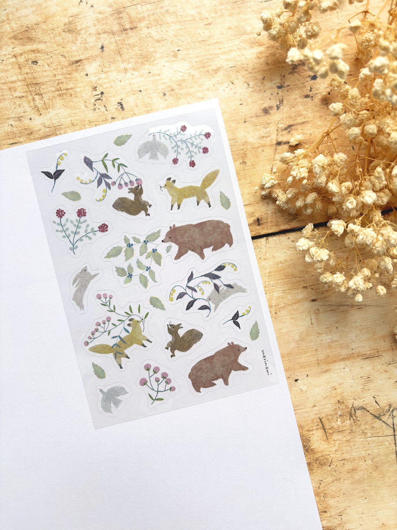 Merinomi Woodland Animals Stickers