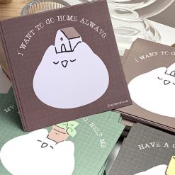 Mewmewbeam Big Face Postcards 3 styles House pot and cup