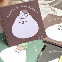Mewmewbeam Big Face Postcards 3 styles House pot and cup