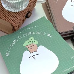 Mewmewbeam Big Face Postcards 3 styles House pot and cup