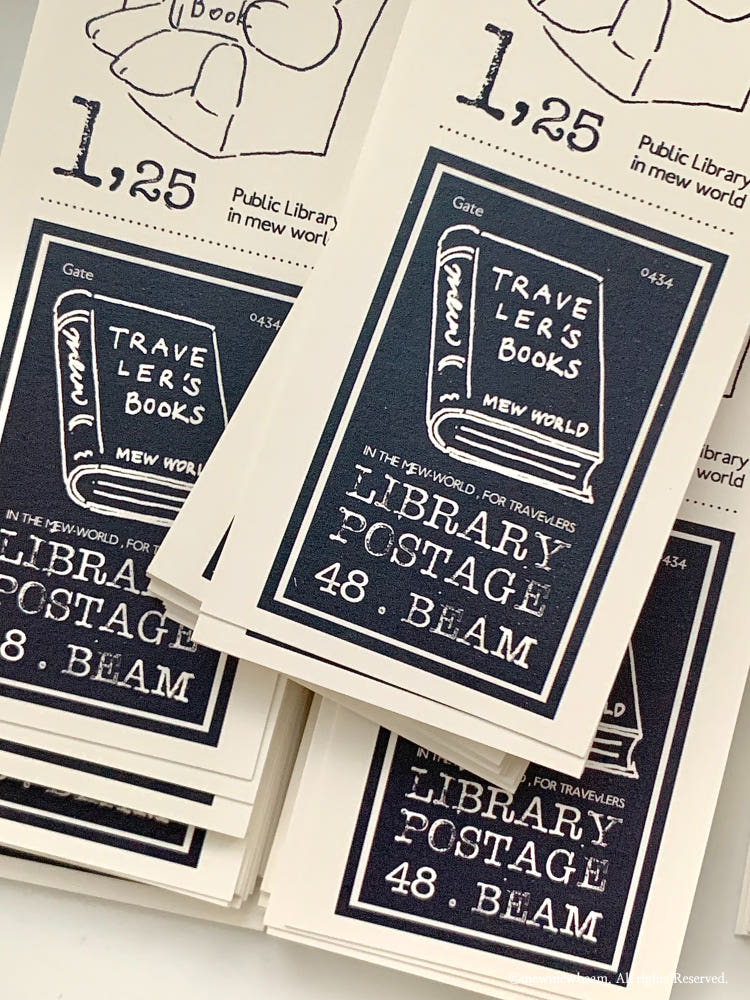 Mewmewbeam Bookmark - Reading