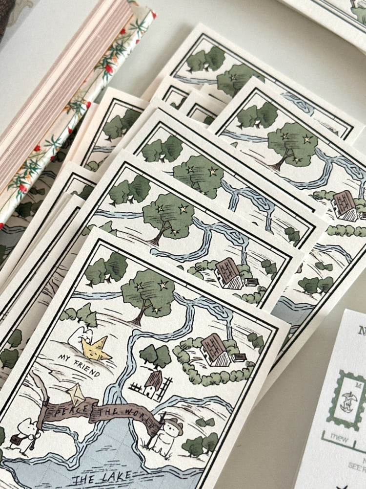 Mewmewbeam Bookmark - World Map 018