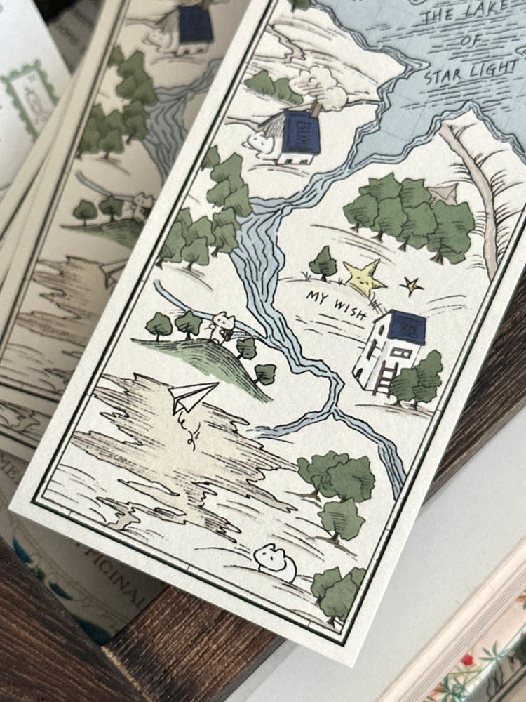 Mewmewbeam Bookmark - World Map 018