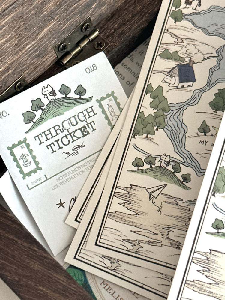 Mewmewbeam Bookmark - World Map 018
