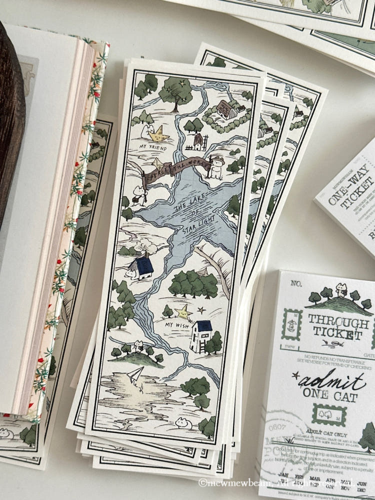 Mewmewbeam Bookmark - World Map 018