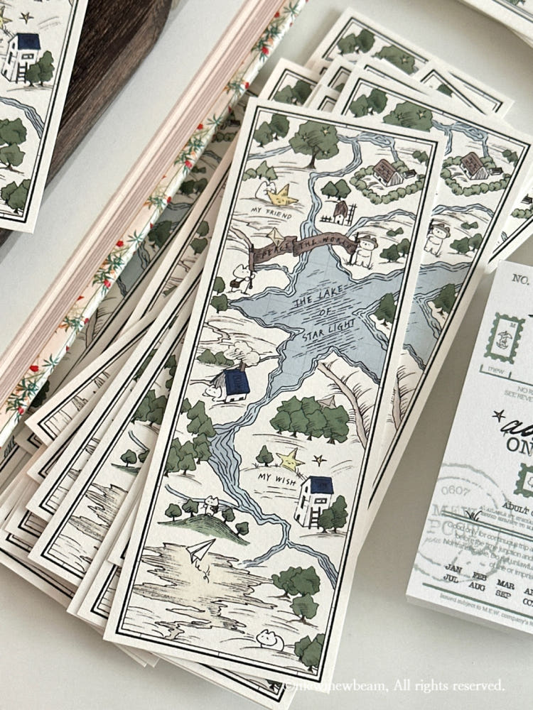 Mewmewbeam Bookmark - World Map 018