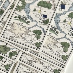 Mewmewbeam Bookmark - World Map 018