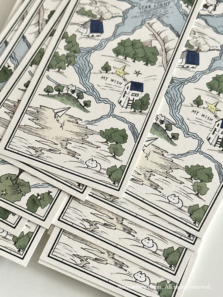 Mewmewbeam Bookmark - World Map 018