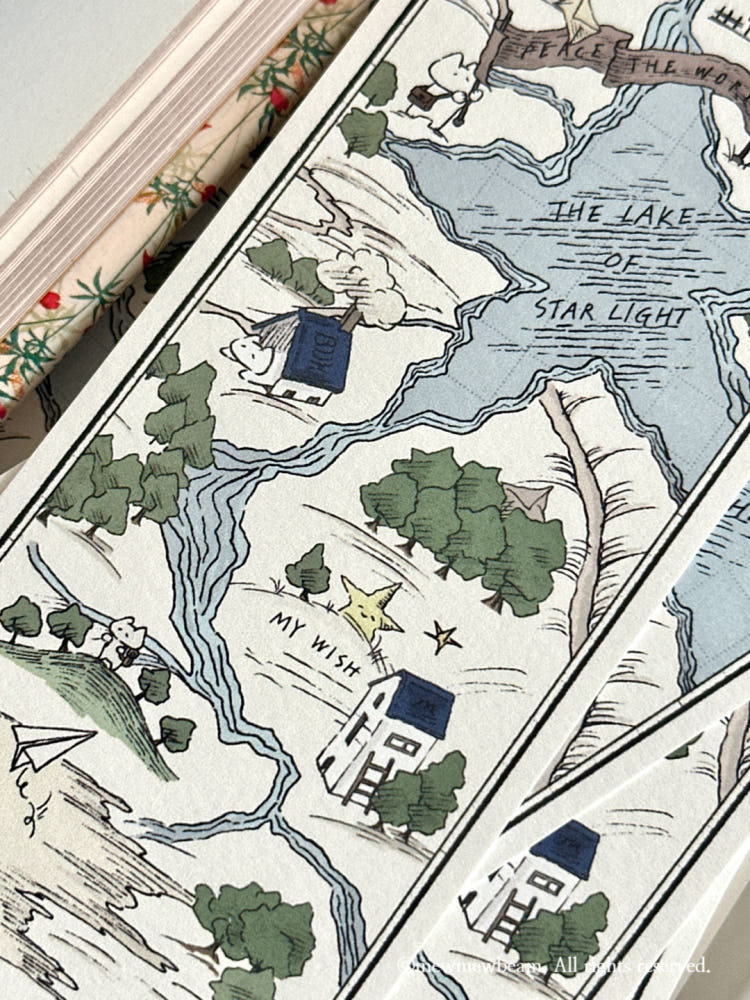 Mewmewbeam Bookmark - World Map 018