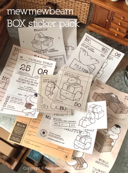 Mewmewbeam Sticker Set - Box