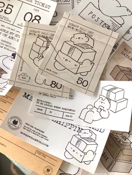 Mewmewbeam Sticker Set - Box