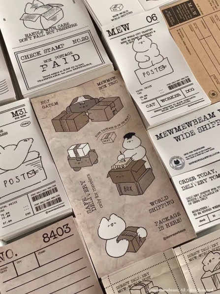 Mewmewbeam Sticker Set - Box