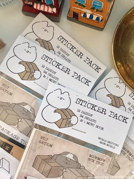 Mewmewbeam Sticker Set - Box