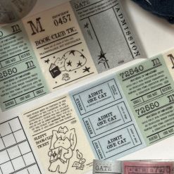Mewmewbeam Easy-cut Washi Tape - Midnight Ticket
