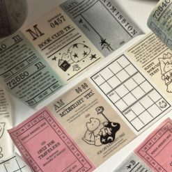Mewmewbeam Easy-cut Washi Tape - Midnight Ticket