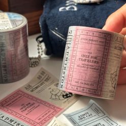 Mewmewbeam Easy-cut Washi Tape - Midnight Ticket