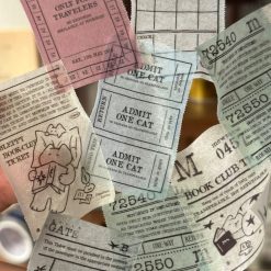 Mewmewbeam Easy-cut Washi Tape - Midnight Ticket