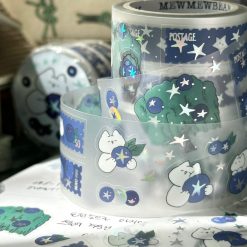 Mewmewbeam Kiss-cut Tape - Blueberry