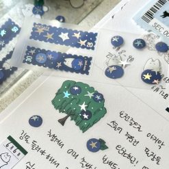 Mewmewbeam Kiss-cut Tape - Blueberry
