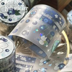 Mewmewbeam Kiss-cut Tape - Blueberry