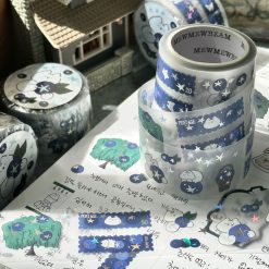 Mewmewbeam Kiss-cut Tape - Blueberry