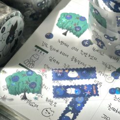 Mewmewbeam Kiss-cut Tape - Blueberry