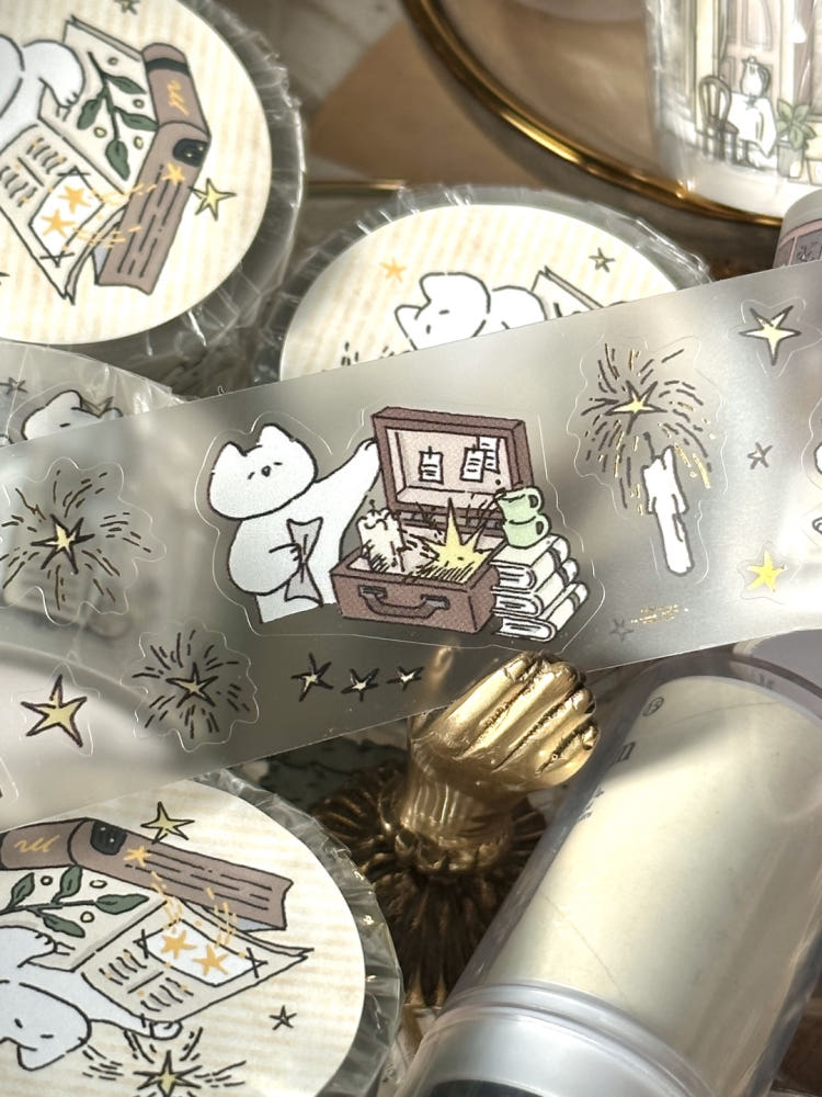 Mewmewbeam Kiss-cut Tape - Gathering Stars