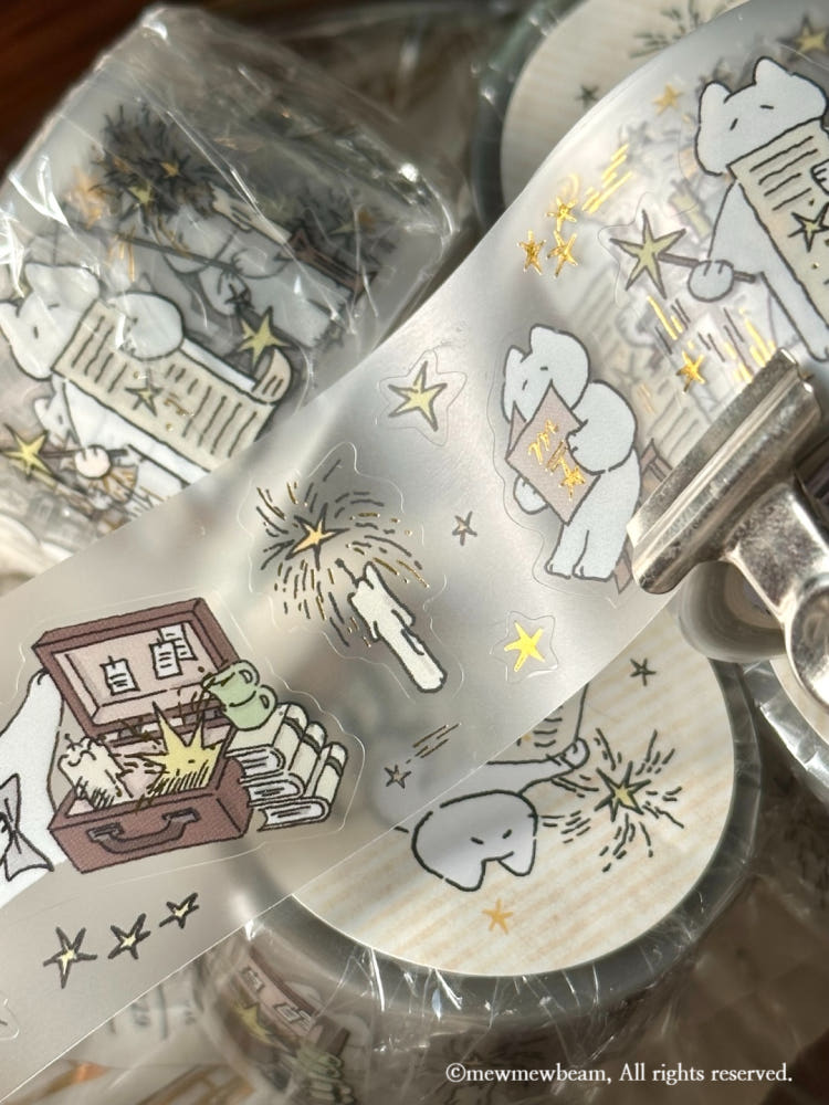 Mewmewbeam Kiss-cut Tape - Gathering Stars