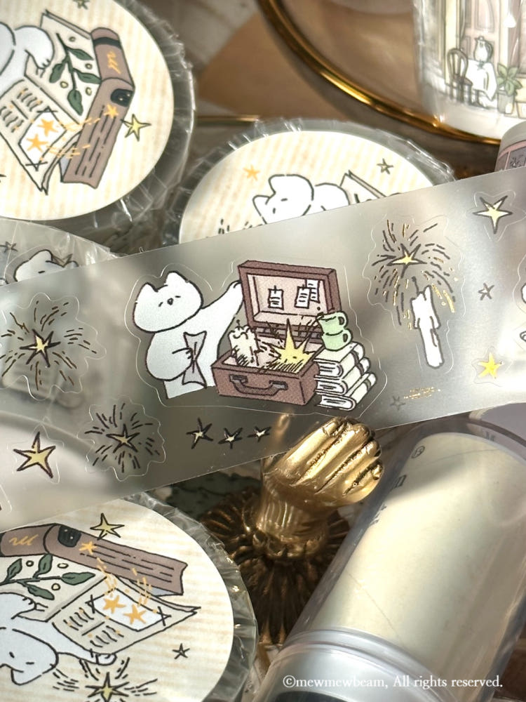 Mewmewbeam Kiss-cut Tape - Gathering Stars