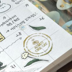 Mewmewbeam Kiss-cut Tape - Gold Travelers Stamp