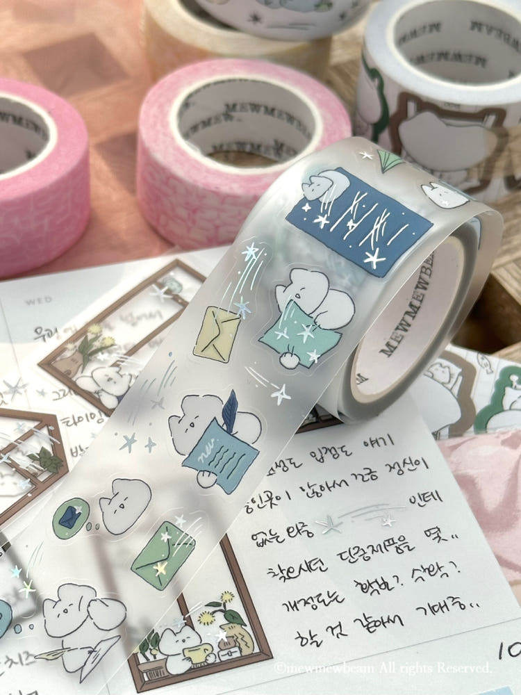 Mewmewbeam Kiss-cut Tape - Letter to the Stars