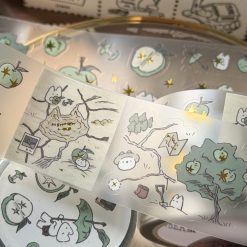 Mewmewbeam Kiss-cut Tape - Starlight Apple