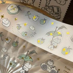 Mewmewbeam Kiss-cut Tape - Starlight Apple