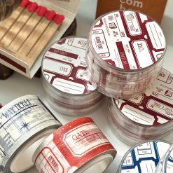 Mewmewbeam Kiss-cut Tape - Ticket Red