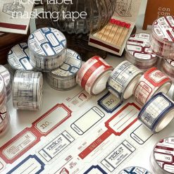 Mewmewbeam Kiss-cut Tape - Ticket Red