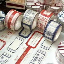 Mewmewbeam Kiss-cut Tape - Ticket Red