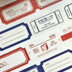 Mewmewbeam Kiss-cut Tape - Ticket Red