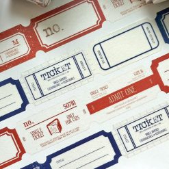 Mewmewbeam Kiss-cut Tape - Ticket Red
