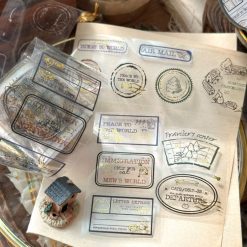 Mewmewbeam Kiss-cut Tape - Travelers Stamp