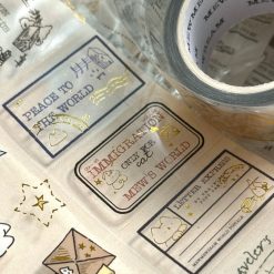 Mewmewbeam Kiss-cut Tape - Travelers Stamp