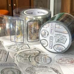 Mewmewbeam Kiss-cut Tape - Travelers Stamp