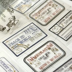 Mewmewbeam Kiss-cut Tape - Travelers Stamp