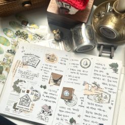 Mewmewbeam Kiss-cut Tape - Travelers Stamp