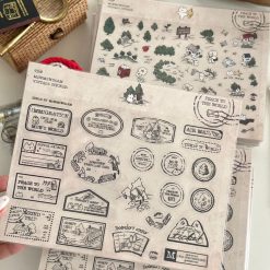 Mewmewbeam Kiss-cut Tape - Travelers Stamp