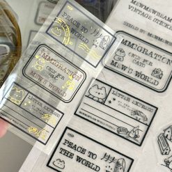 Mewmewbeam Kiss-cut Tape - Travelers Stamp